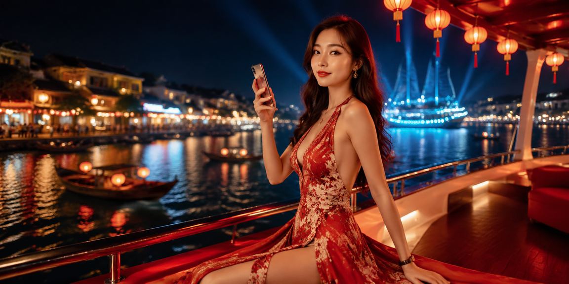 Người chơi trải nghiệm casino mobile tại Hội An với điện thoại thông minh